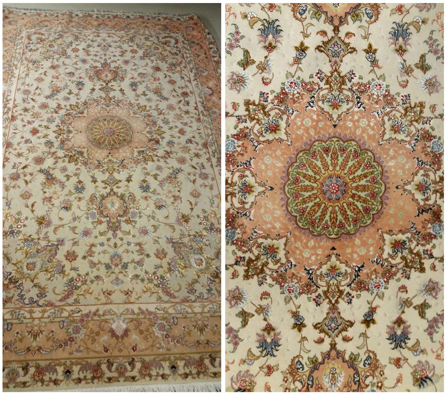 Rug Steam Cleaning before and after